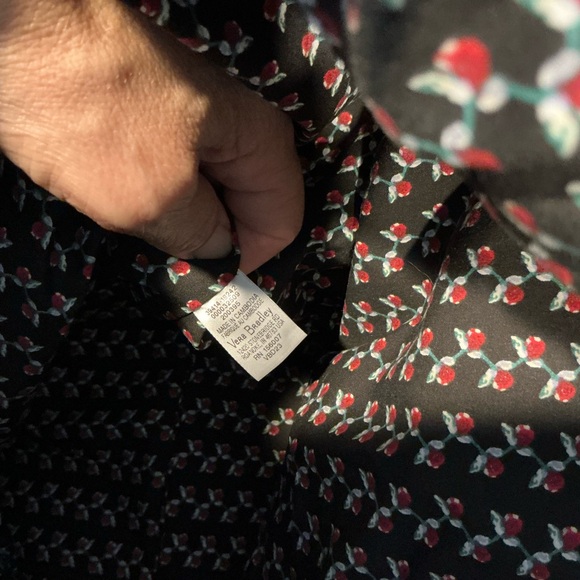 🌹🌹🌹 Vera Bradley Grand Tote Perennial Noir Large Floral Tote - Picture 6 of 7